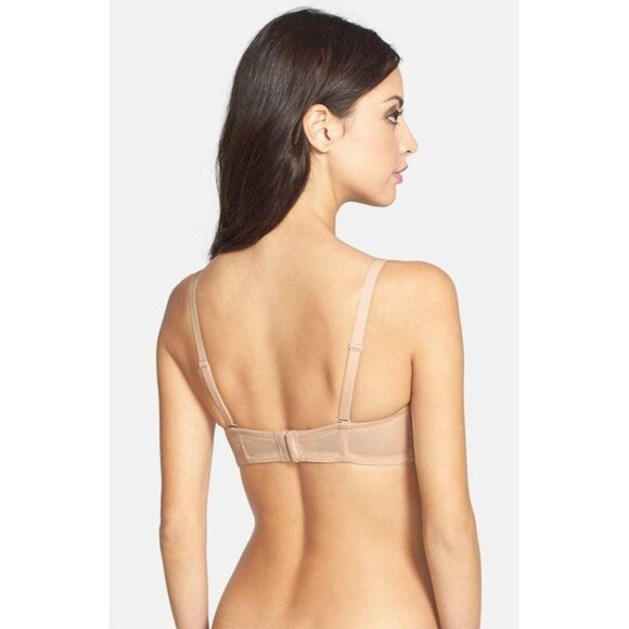 🆕WACOAL Red Carpet Strapless Convertible Underwire Bra 32DDD Nude Beige #854119 - Picture 3 of 12